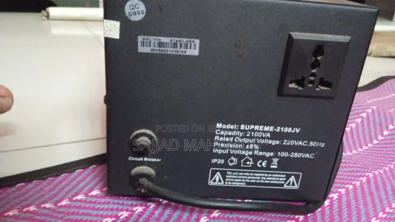 This is a Walton SUPREME-2100JV Automatic Voltage Stabilizer