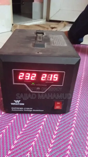 This is a Walton SUPREME-2100JV Automatic Voltage Stabilizer