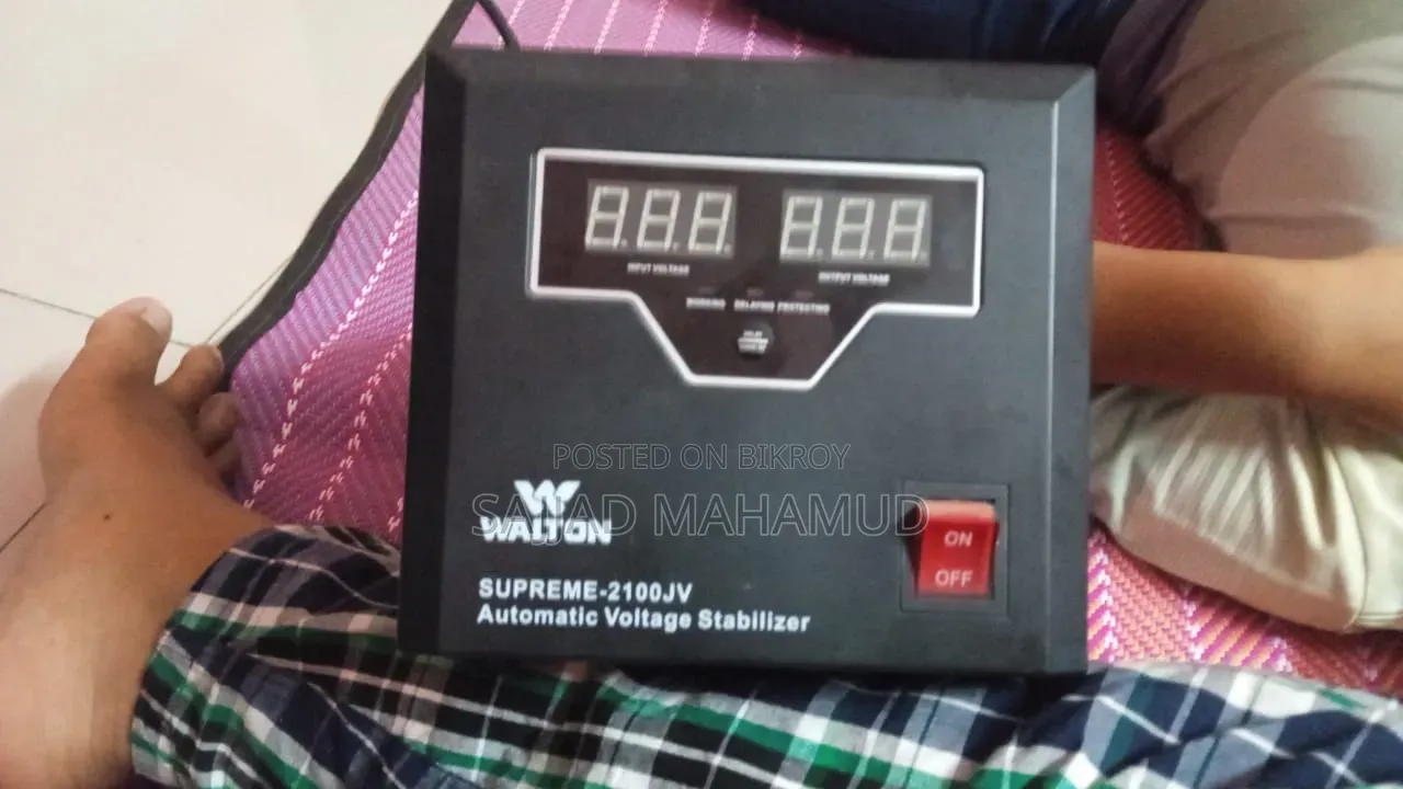 This is a Walton SUPREME-2100JV Automatic Voltage Stabilizer