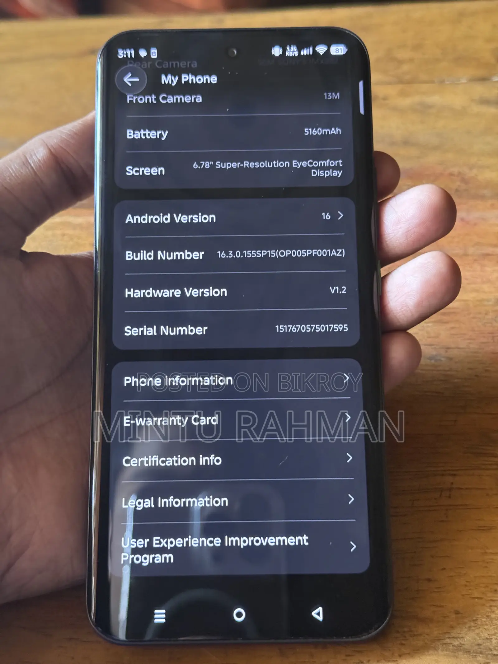 Infinix Hot 60 Pro+ 256 GB Black