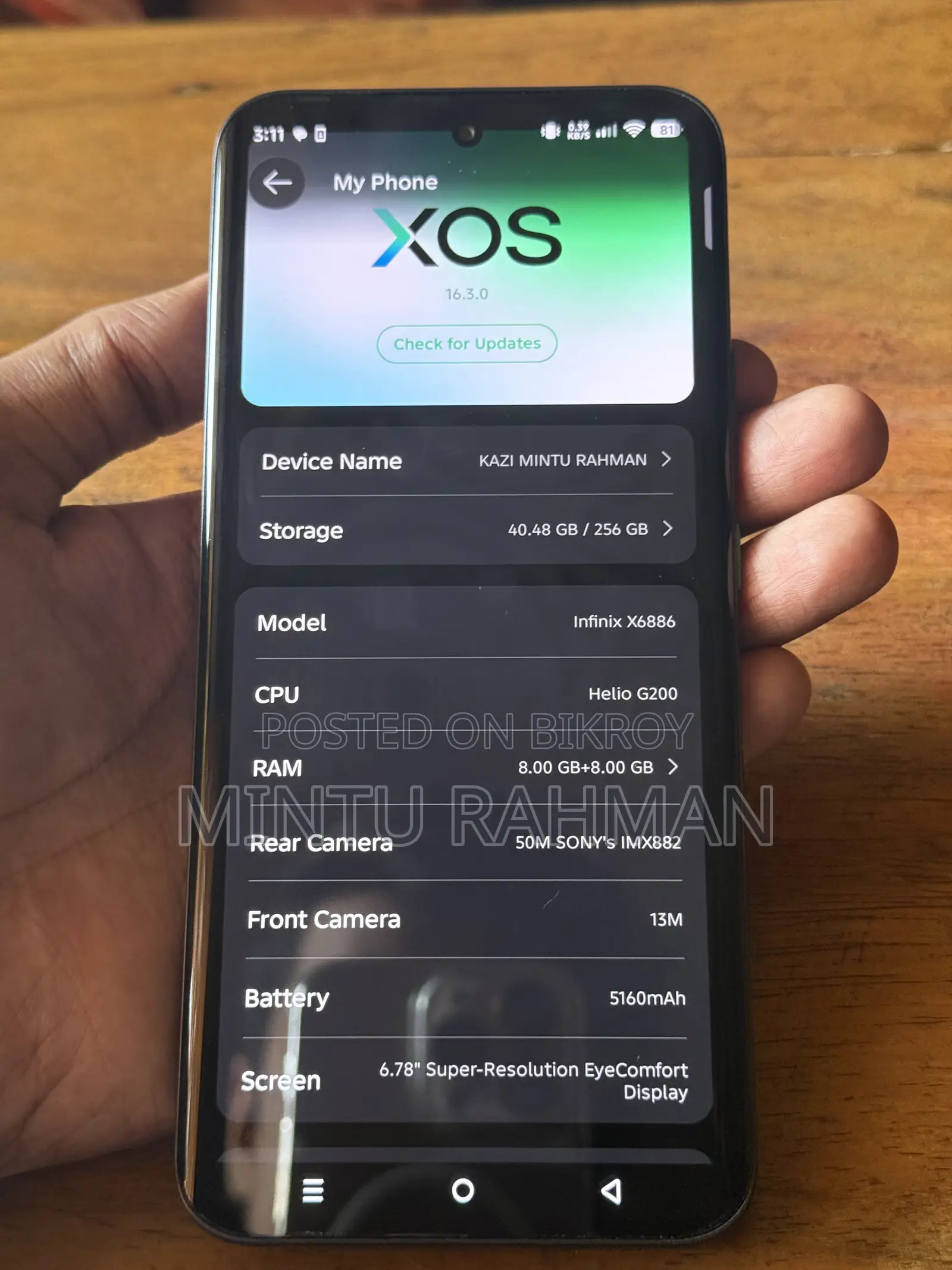Infinix Hot 60 Pro+ 256 GB Black