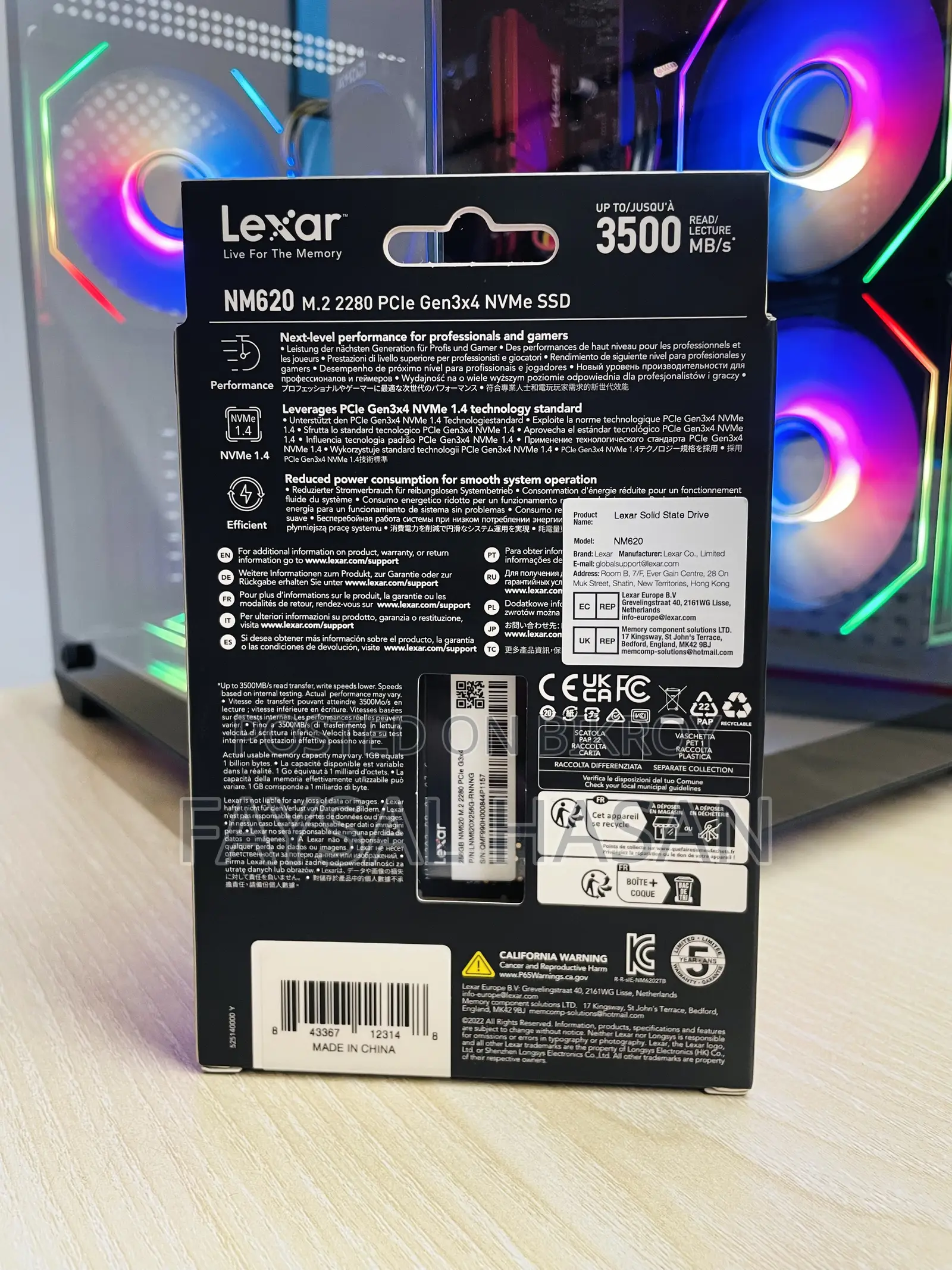 Lexar 256gb SSD M.2 Nvme (New & Intact)