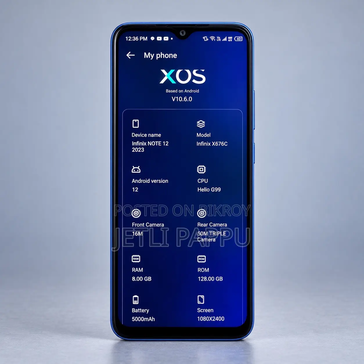 Infinix Note 12 (2023) 128 GB Blue