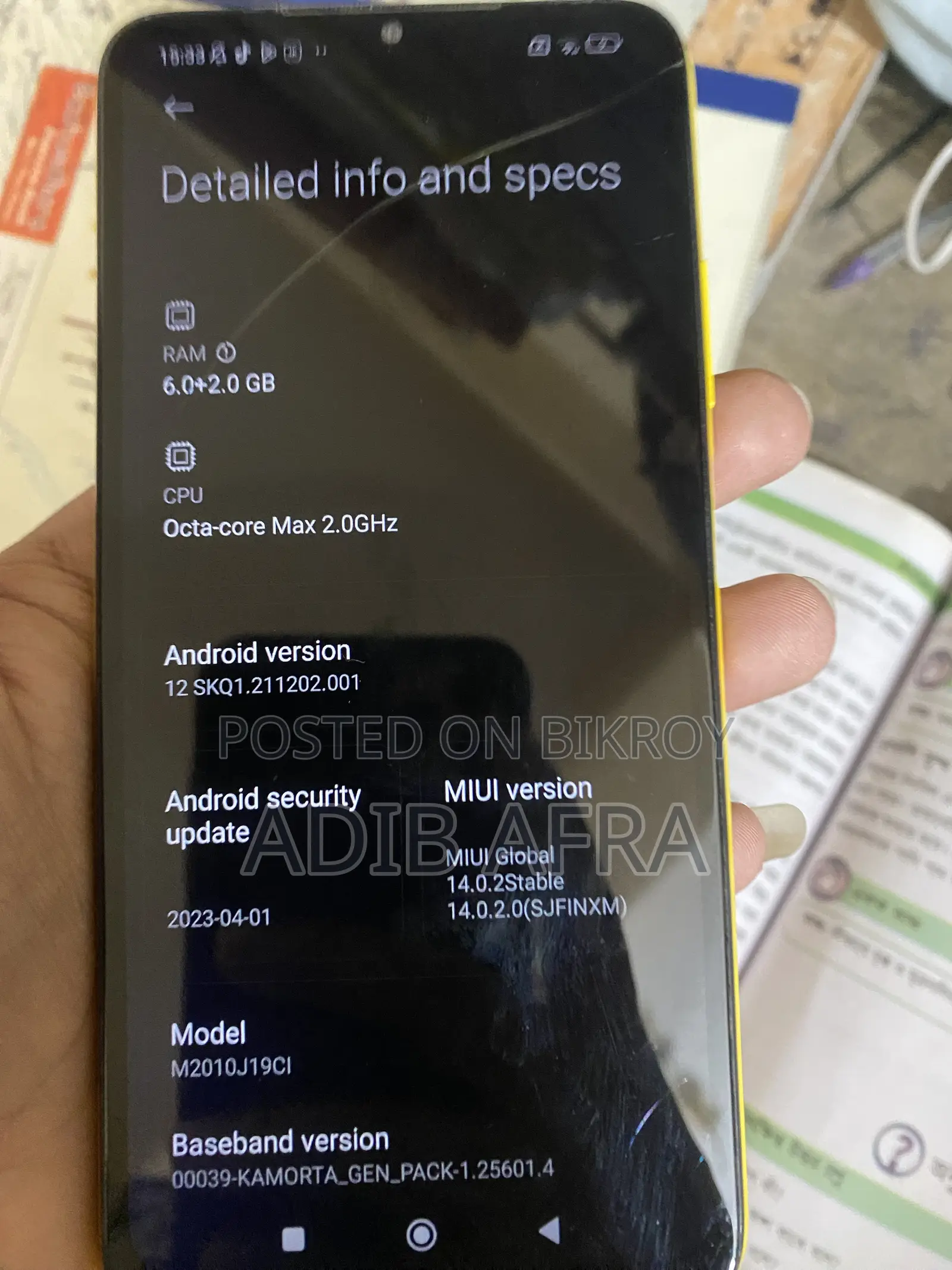 Xiaomi Poco M3 128 GB Yellow