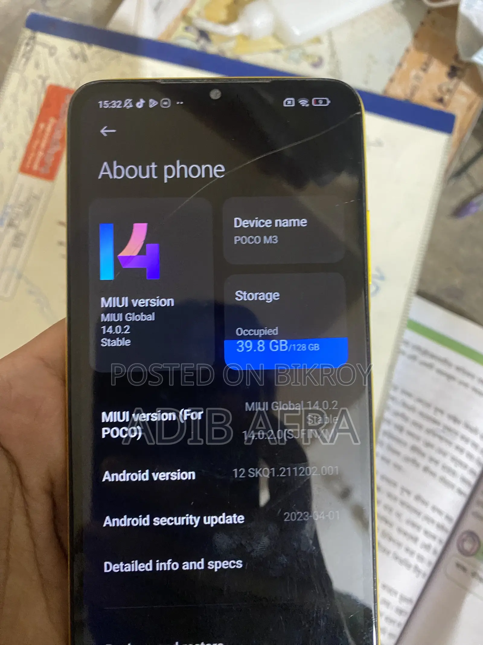 Xiaomi Poco M3 128 GB Yellow
