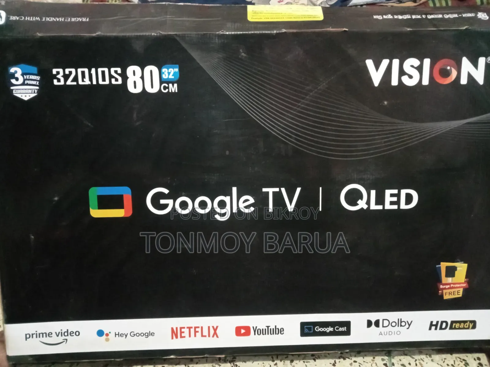 Very urgent Vision Google TV will be sold. 32 inches.