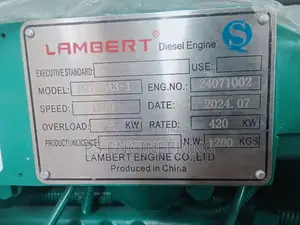 500 kVA Lambert Open Type Diesel Generator – Deep Sea Controller