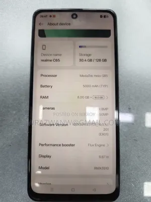 Realme C67 128 GB Blue