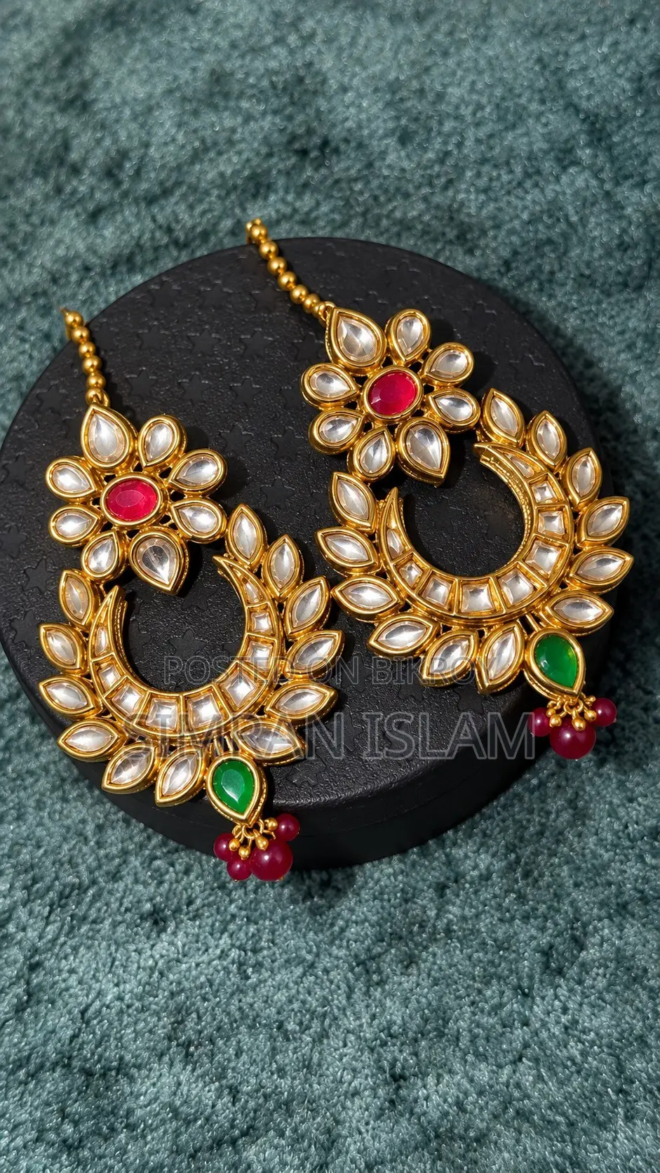 Premium Kundon Earring With Box