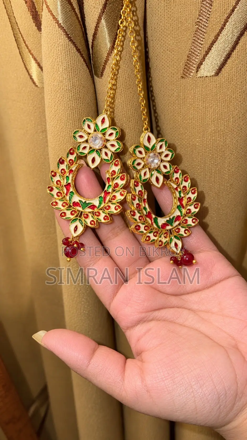 Premium Kundon Earring With Box