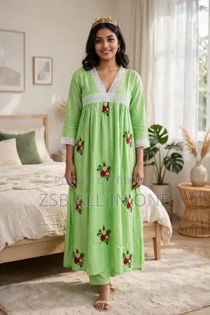 Gown Embroidery 2 Piece