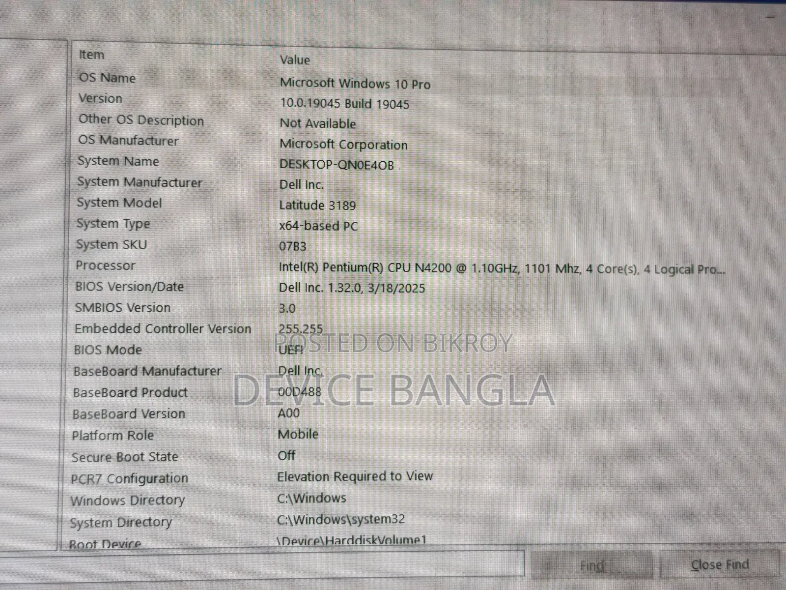 ল্যাপটপ ডেল ল্যাটিটিউড ৩১৯০ ৮জিবি ইন্টেল পেন্টিয়াম এসএসডি ১২৮জিবি