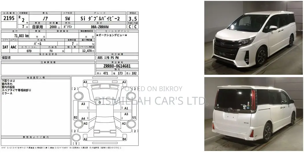 Toyota Noah 2020 Pearl