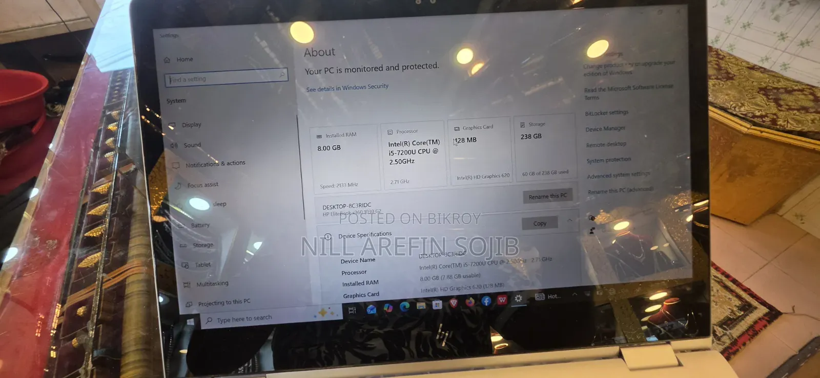 Laptop HP 14-dq1088wm 16GB Intel Core i5 HDD+SSD 1T