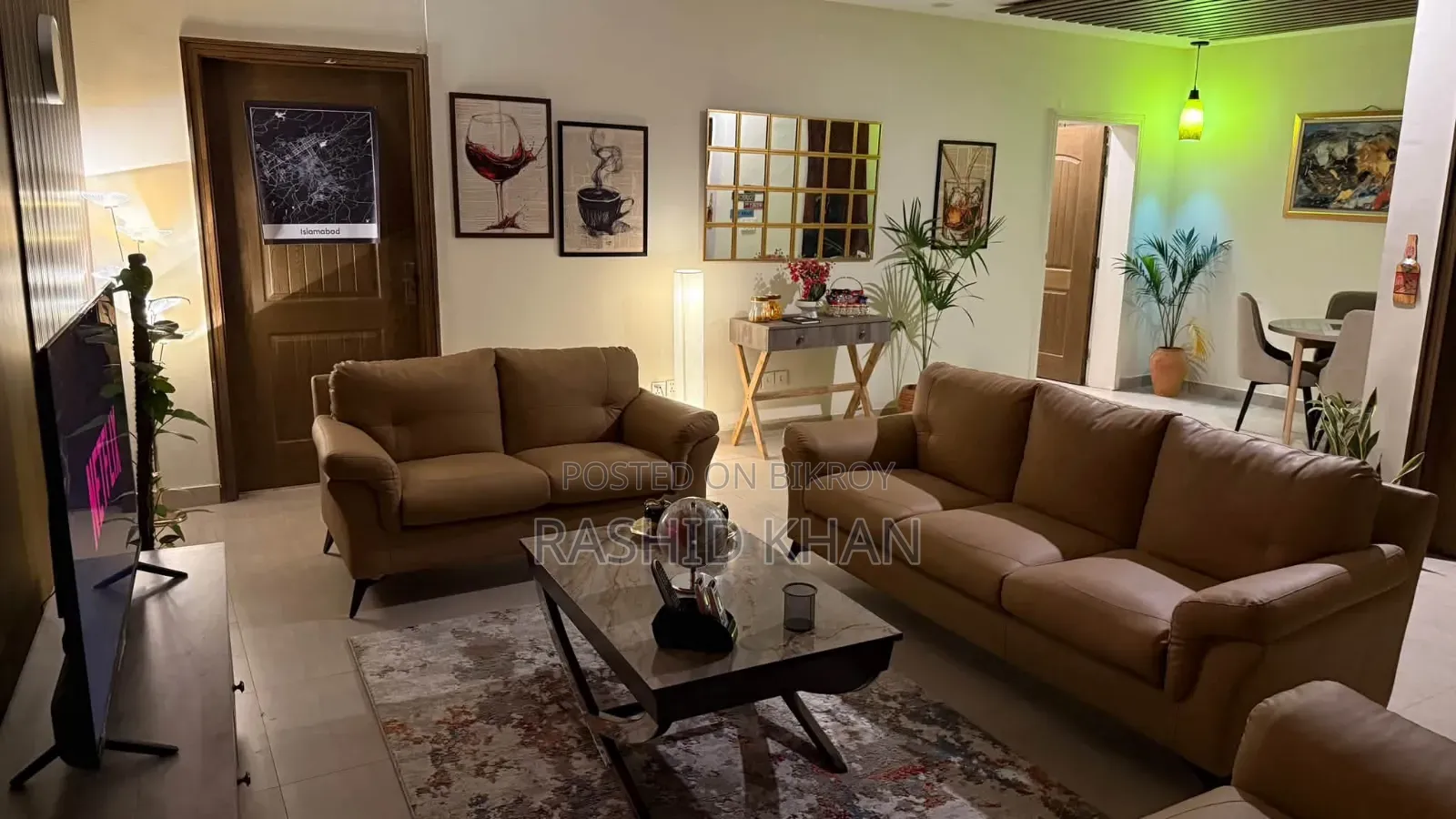 বসুন্ধরায় ৩টি শোবার ঘরের সাজানো অ্যাপার্টমেন্ট ভাড়ার জন্য
