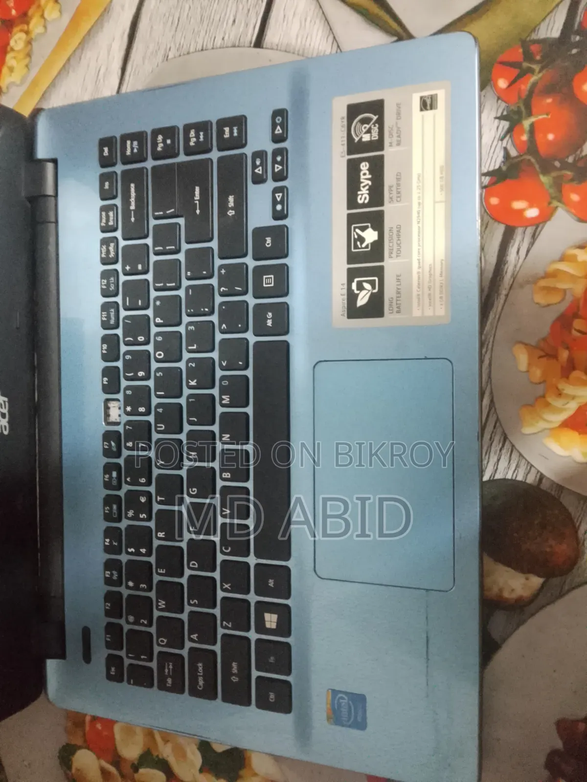ল্যাপটপ Acer Aspire E5-411G ৮জিবি ইন্টেল কোর আই৫ এসএসডি ৭২জিবি