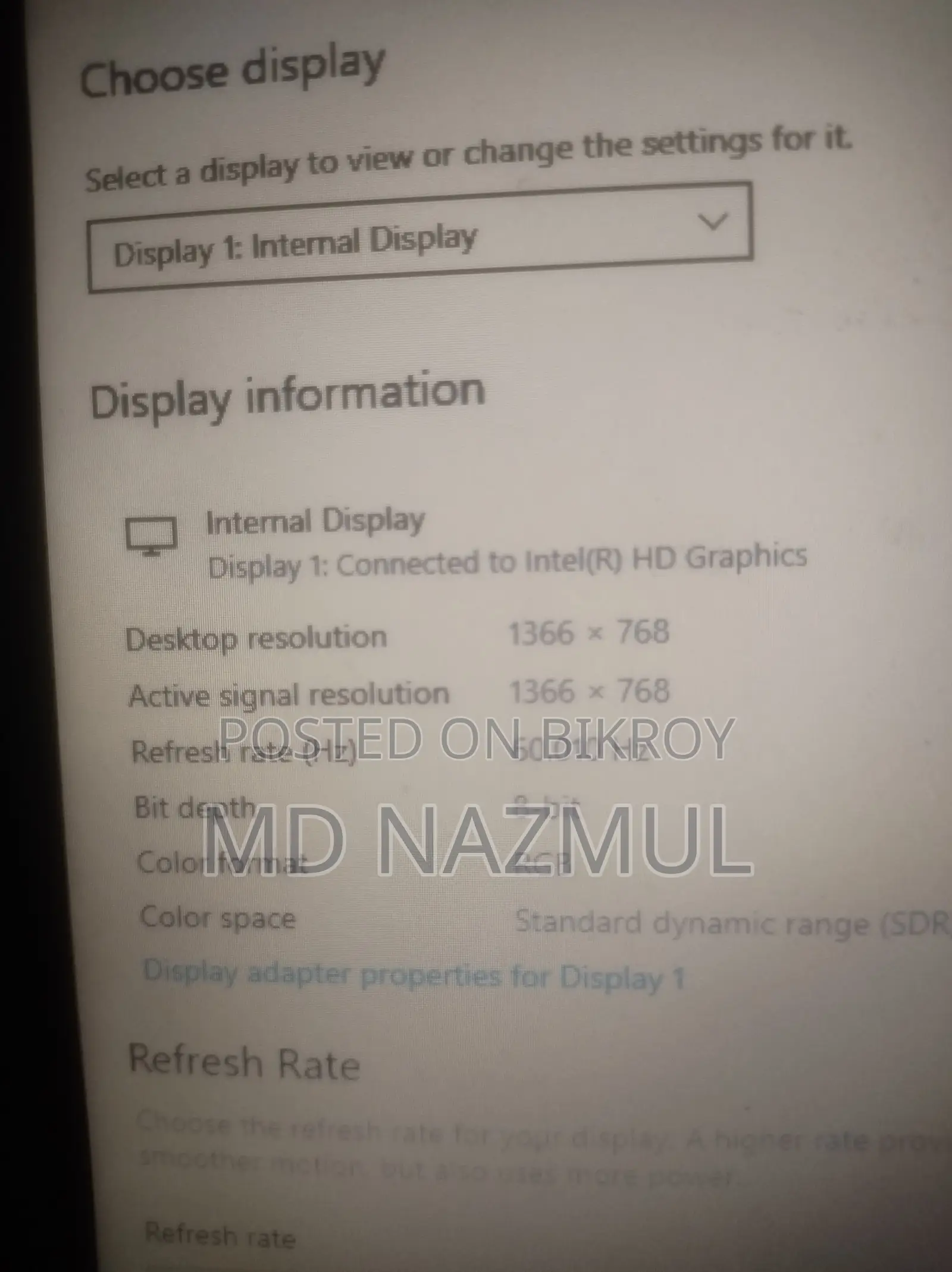 ল্যাপটপ এসার এসপায়ার ১৩০০ ২জিবি ইন্টেল সেলেরন এইচড্ড ৫০০জিবি