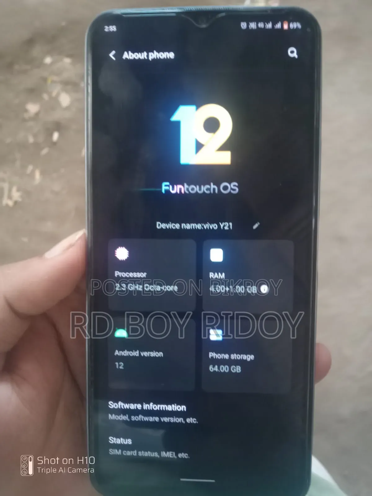 Vivo Y21 64 GB Red