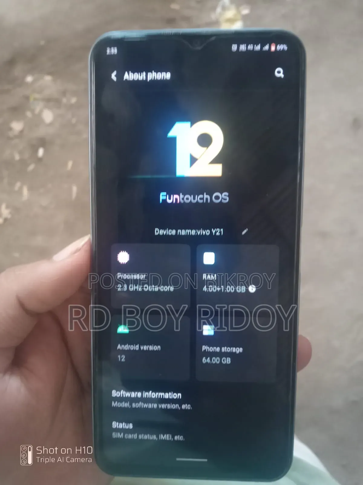 Vivo Y21 64 GB Red