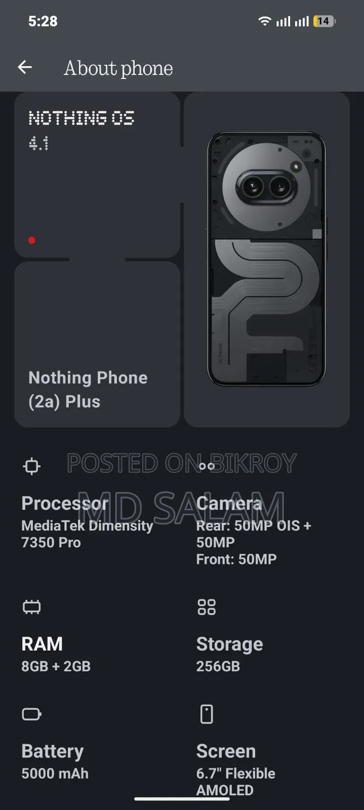 Nothing Phone 256 GB Black