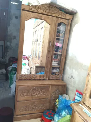 Wardrobe, 4-Door Showcase and Dressing Table