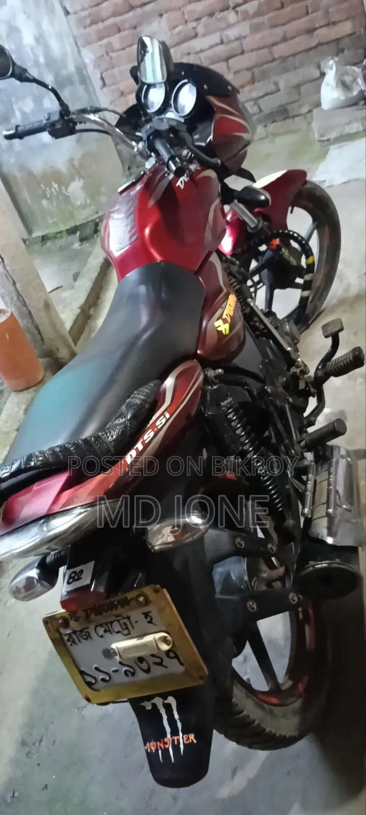 Bajaj Discover 100 2012 Red