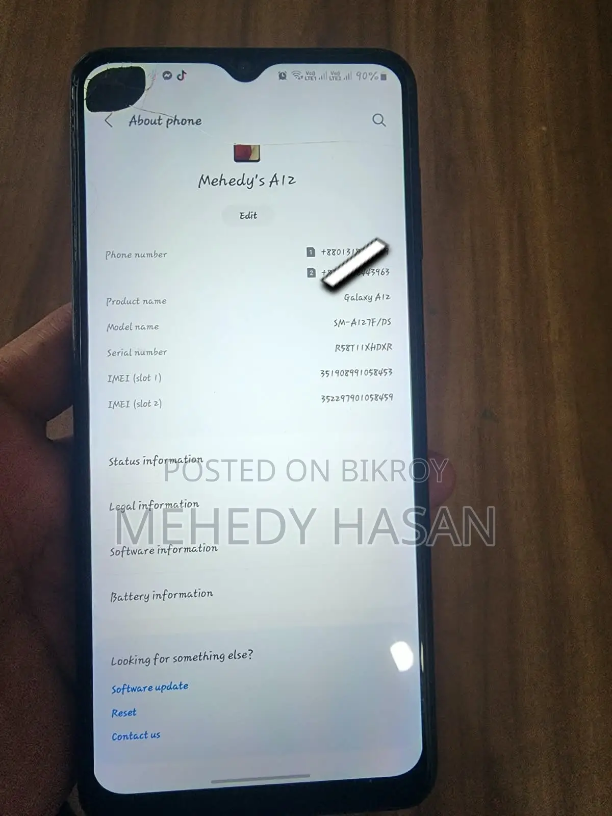 স্যামসাং গ্যালাক্সি এ১২ (ভারত) ৬৪ জিবি ব্ল্যাক
