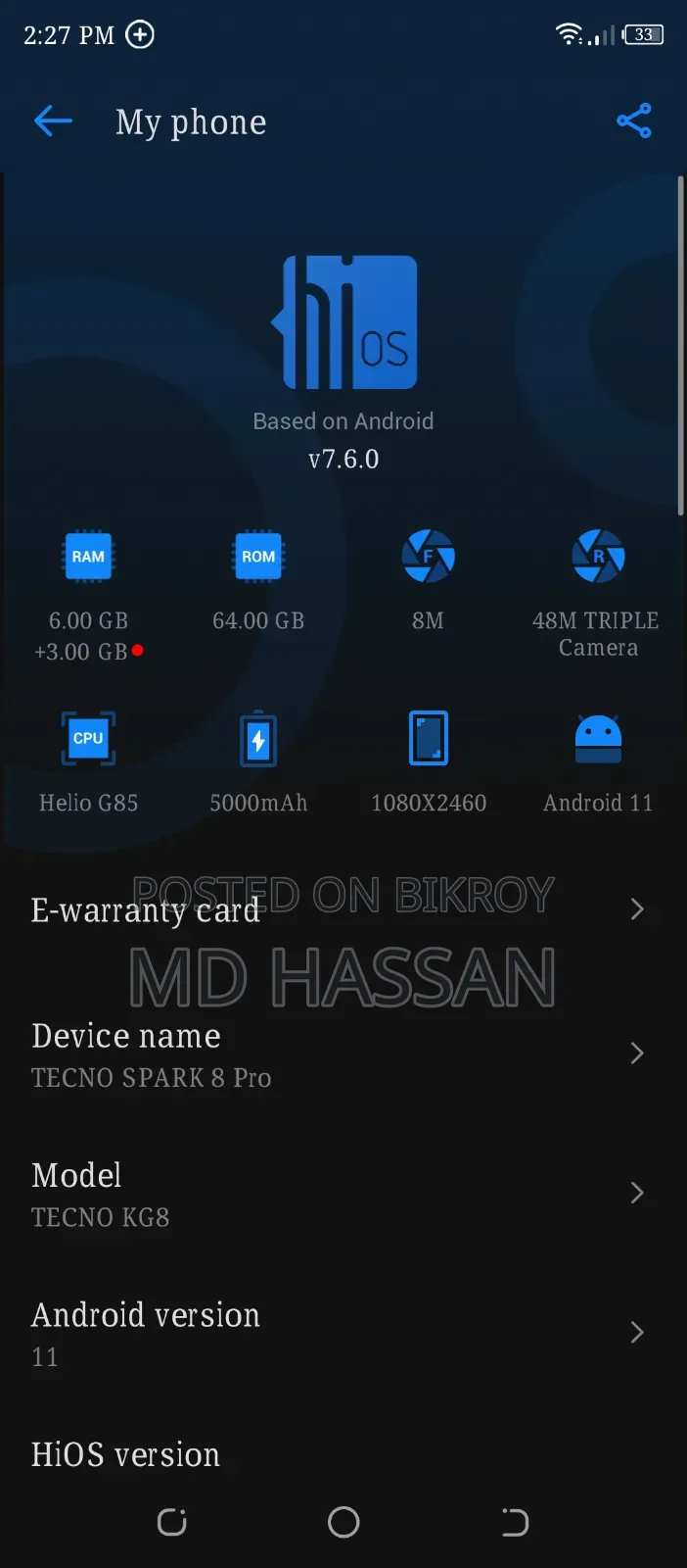 Tecno Spark 8 Pro 64 GB