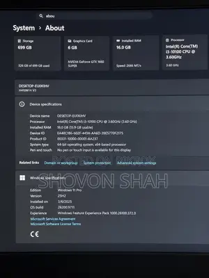 Desktop Computer 16GB Intel Core i3 HDD+SSD 700GB