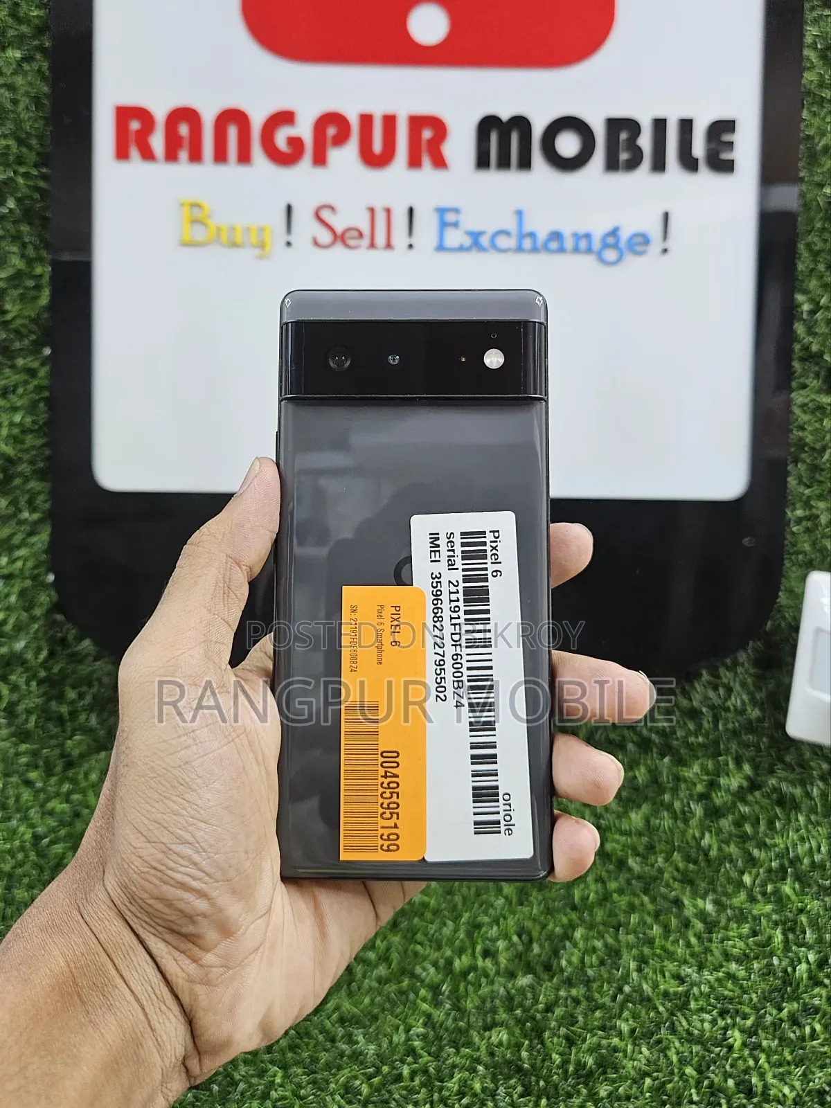 গুগল পিক্সেল ৬ ১২৮ জিবি ব্ল্যাক