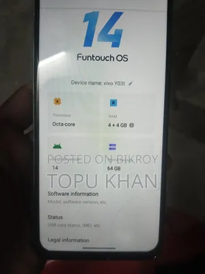 Vivo Y03 64 GB Blue