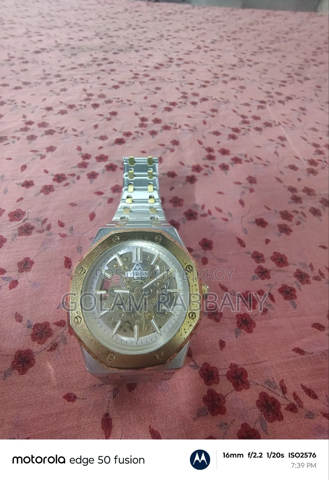 Fitron Automatic Skeleton Watch (Model F117193M)