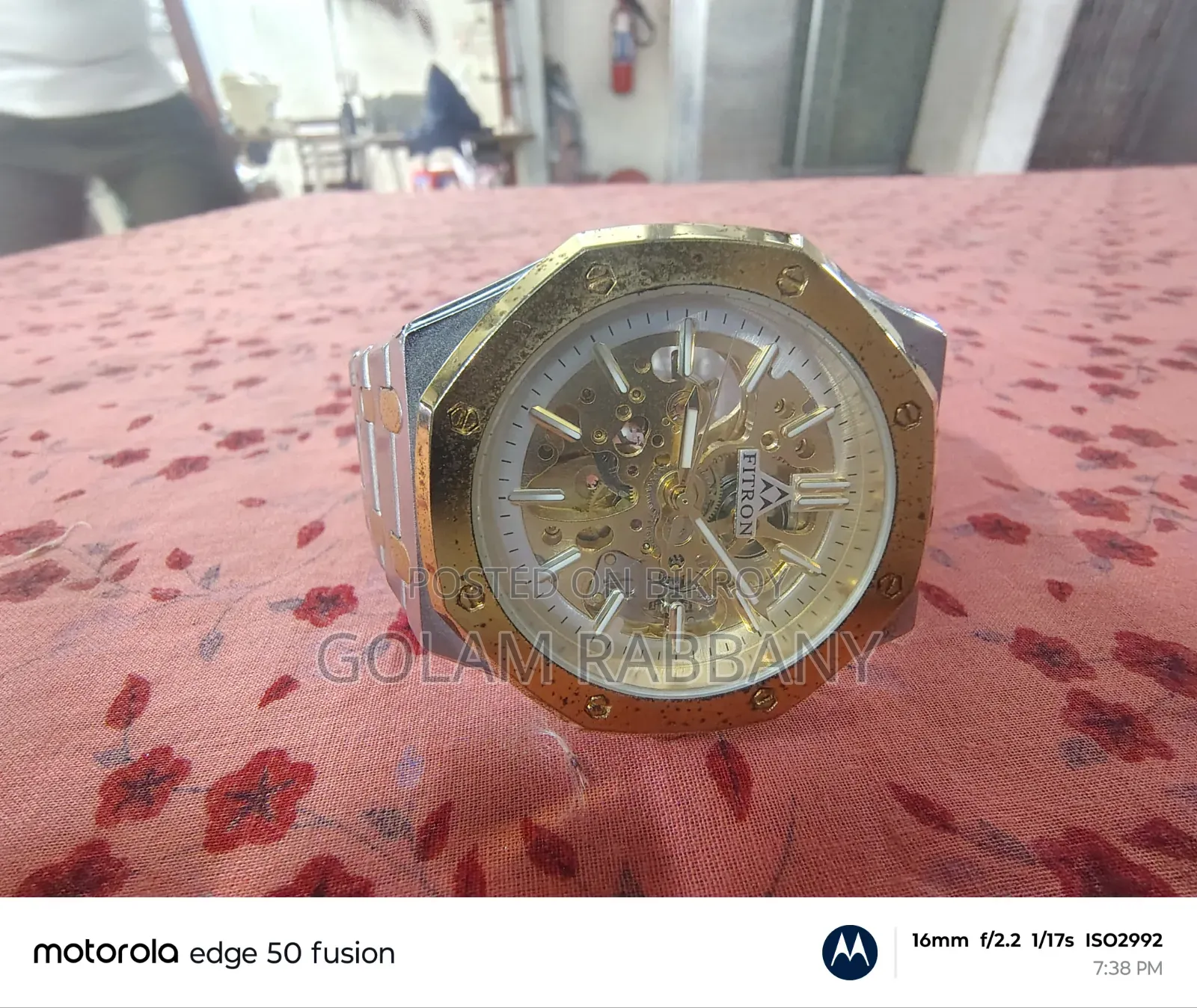 Fitron Automatic Skeleton Watch (Model F117193M)