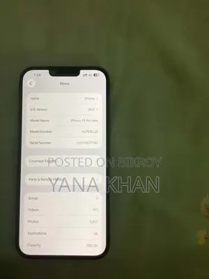 অ্যাপল আইফোন ১৩ প্রো ম্যাক্স ২৫৬ জিবি গ্রে