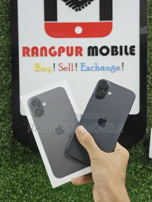 অ্যাপল আইফোন ১৬ প্লাস ১২৮ জিবি ব্ল্যাক