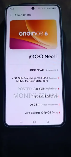 iQOO 11 256 GB White