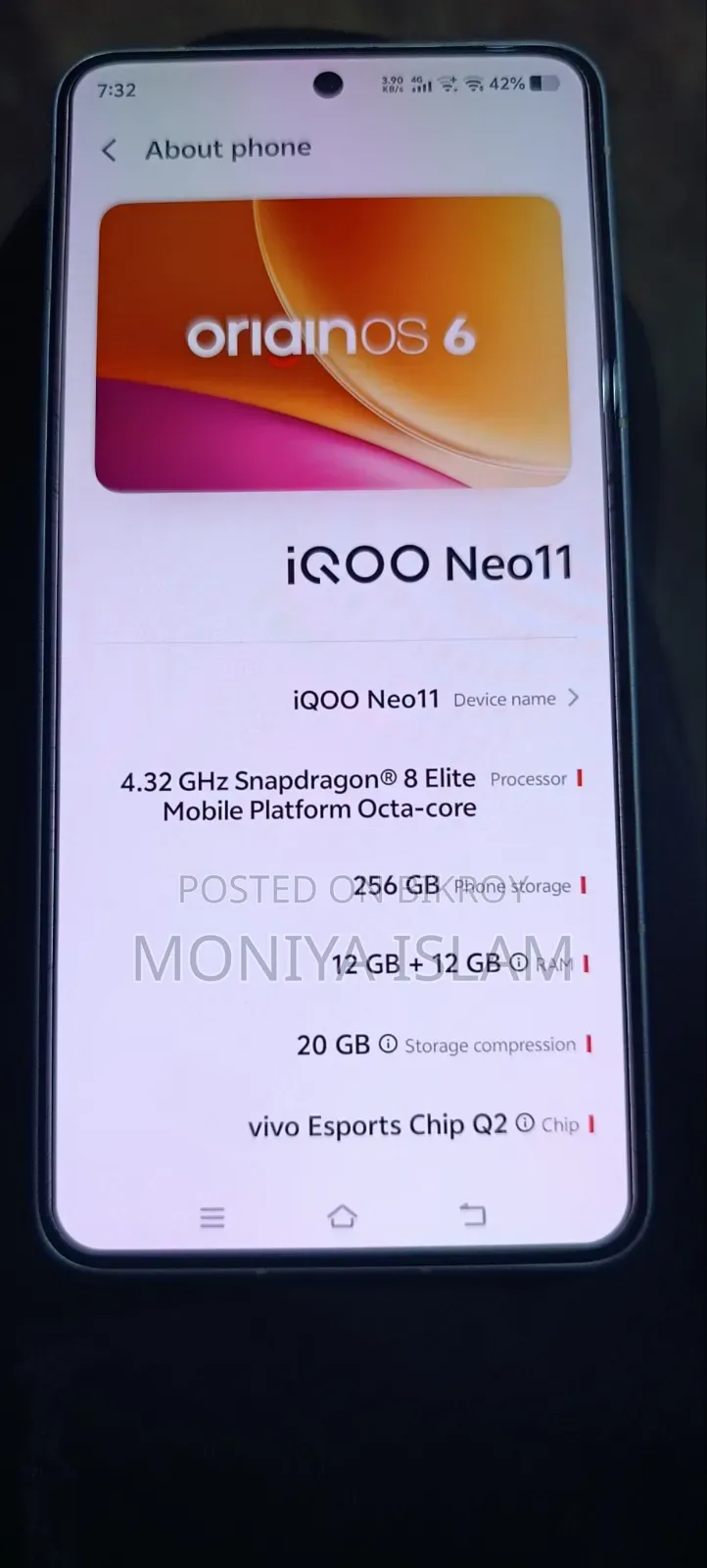 iQOO 11 256 GB White