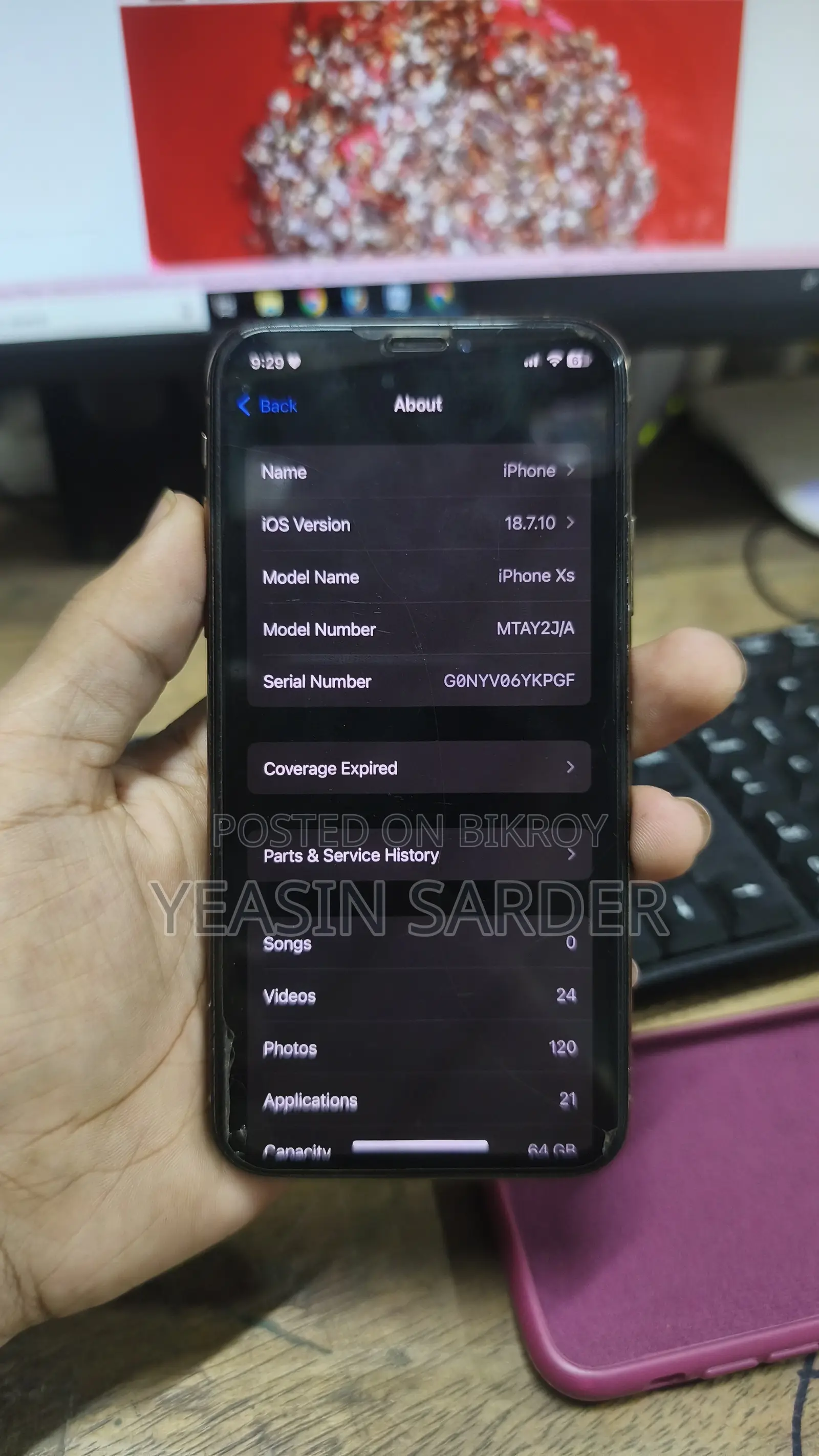 Apple iPhone XS 64 GB Rose Gold