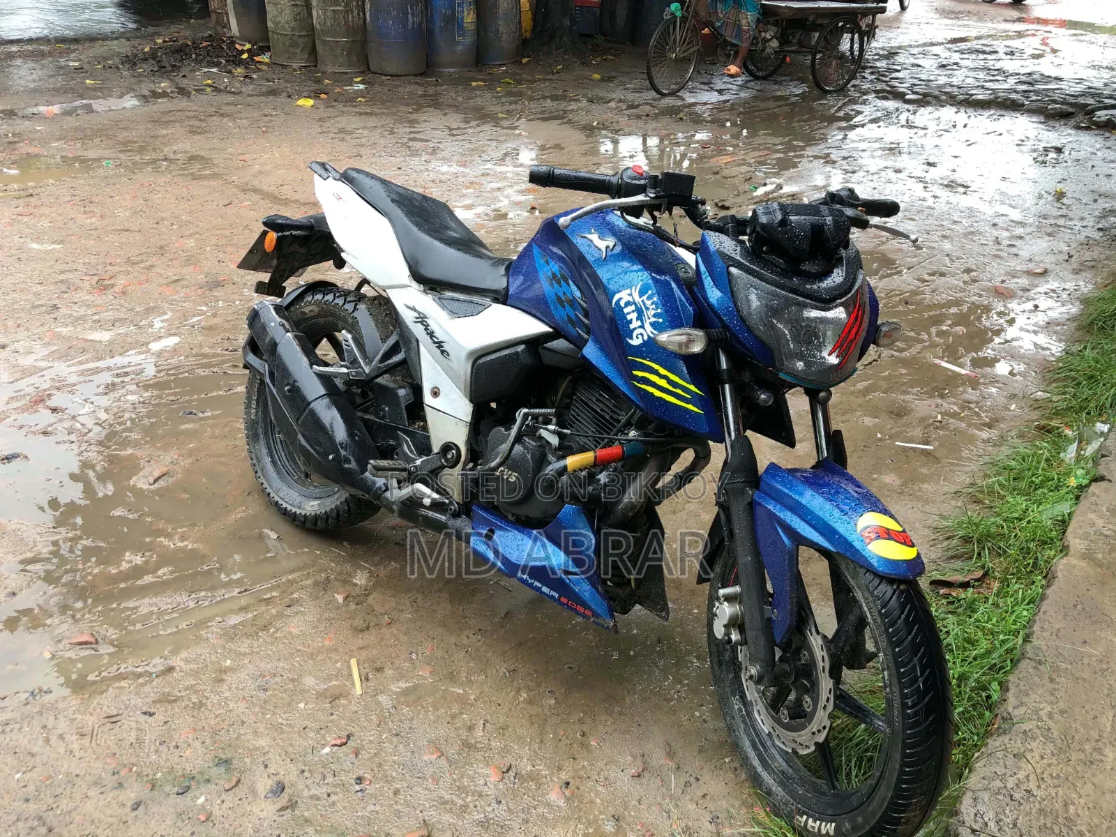 টিভিএস আপাচে আরটিআর ১৬০ ৪ভি ২০১৯ ব্লু