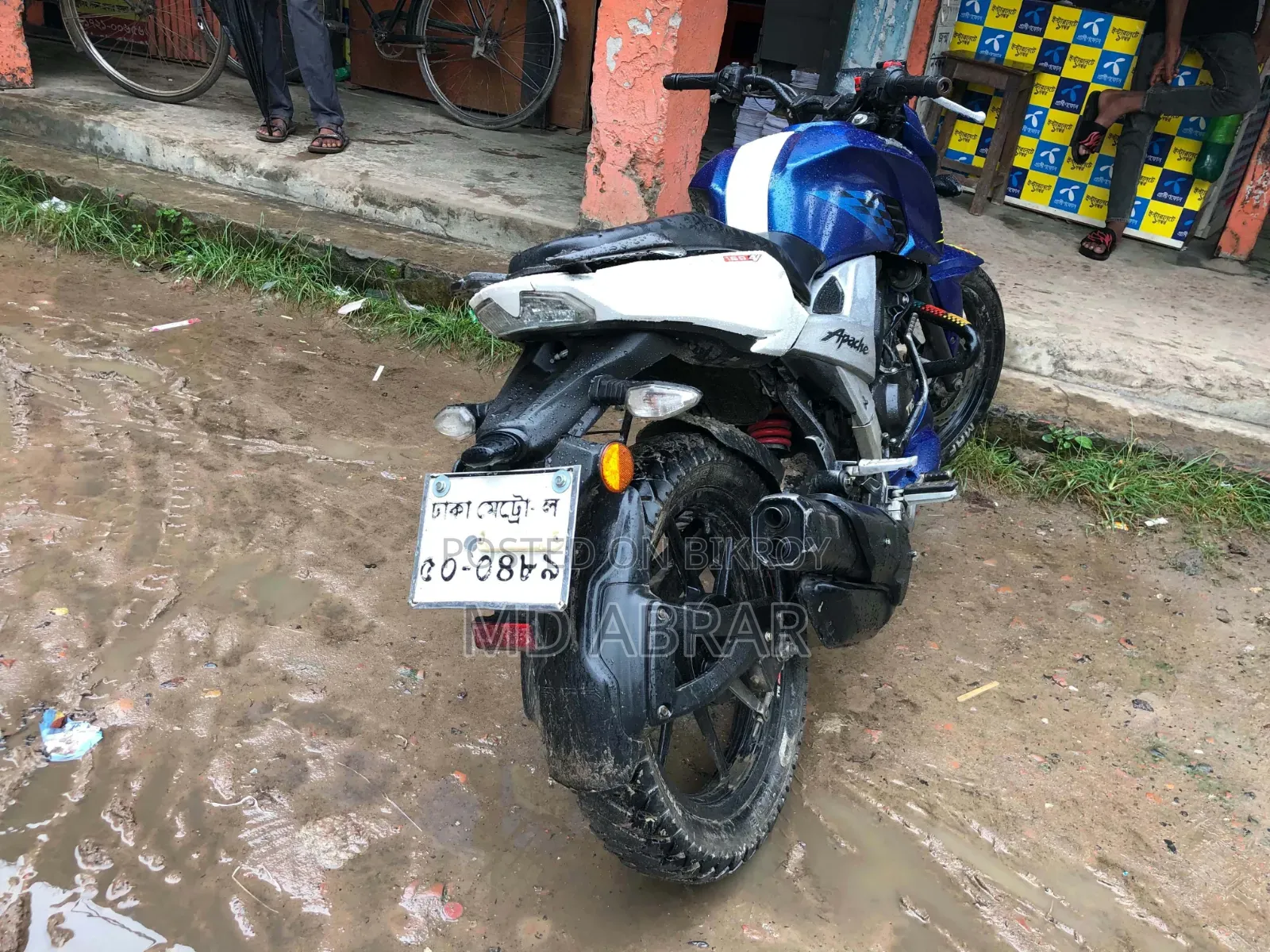 টিভিএস আপাচে আরটিআর ১৬০ ৪ভি ২০১৯ ব্লু