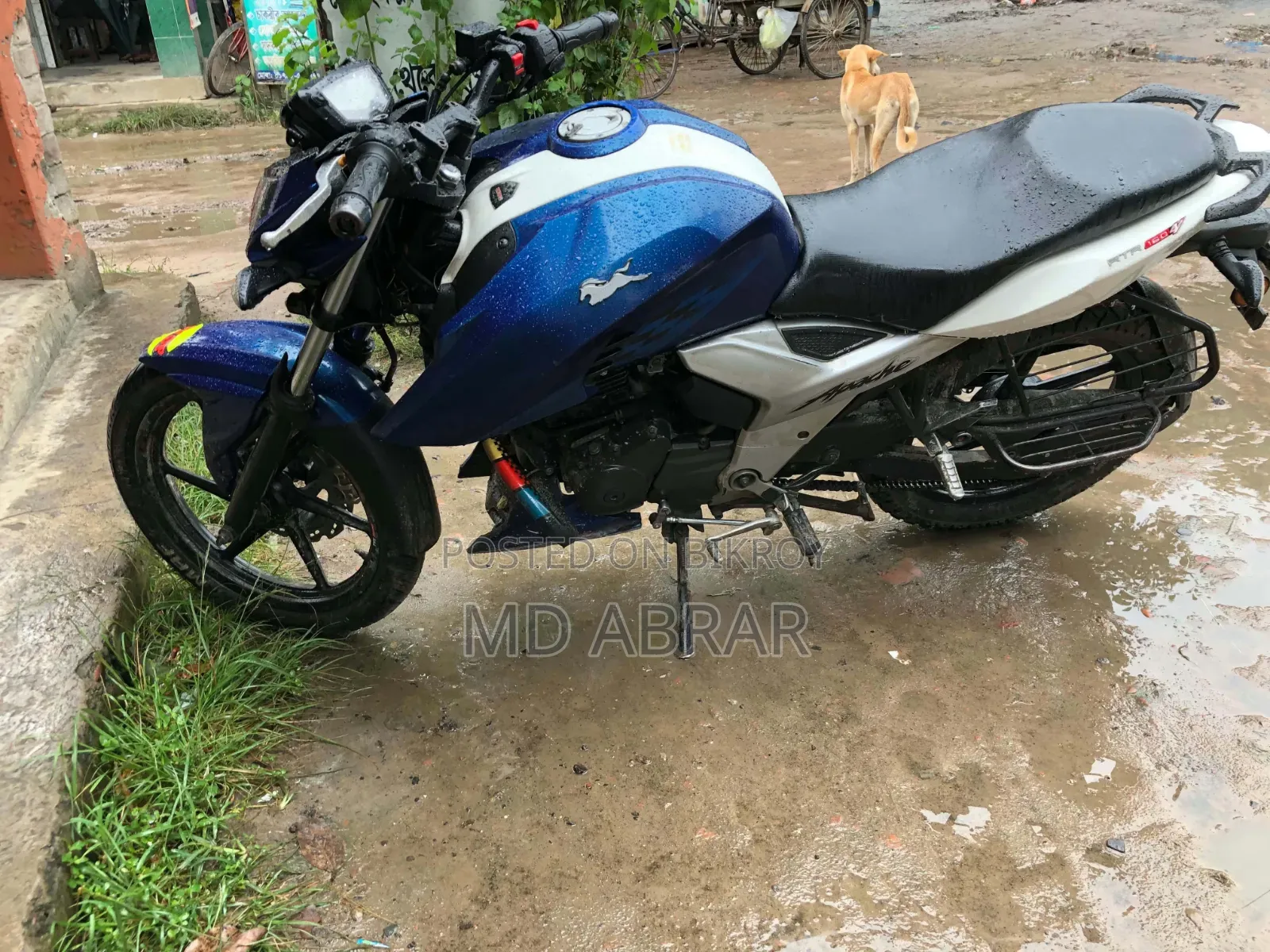 টিভিএস আপাচে আরটিআর ১৬০ ৪ভি ২০১৯ ব্লু