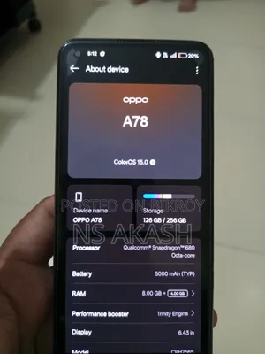 Oppo A78 4G 256 GB Black