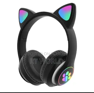 STN28 LED Cat Ear Headphones Bluetooth 5.0 Wireless Headset