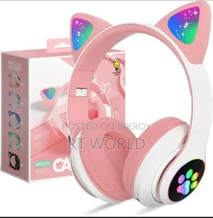 STN28 LED Cat Ear Headphones Bluetooth 5.0 Wireless Headset