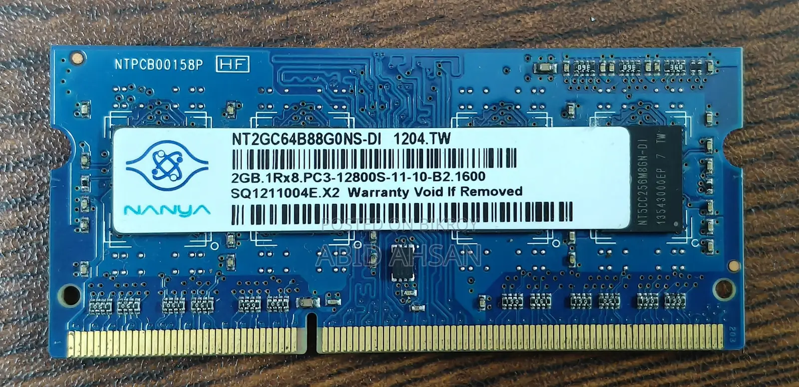 DDR3 2GB Laptop RAM