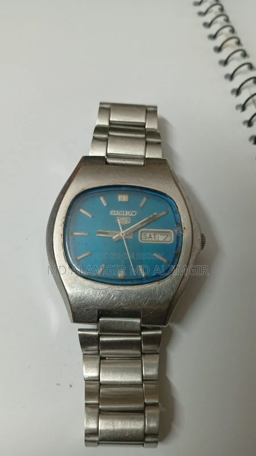 Seiko ব্লু ডায়াল অটোমেটিক ওয়াচ