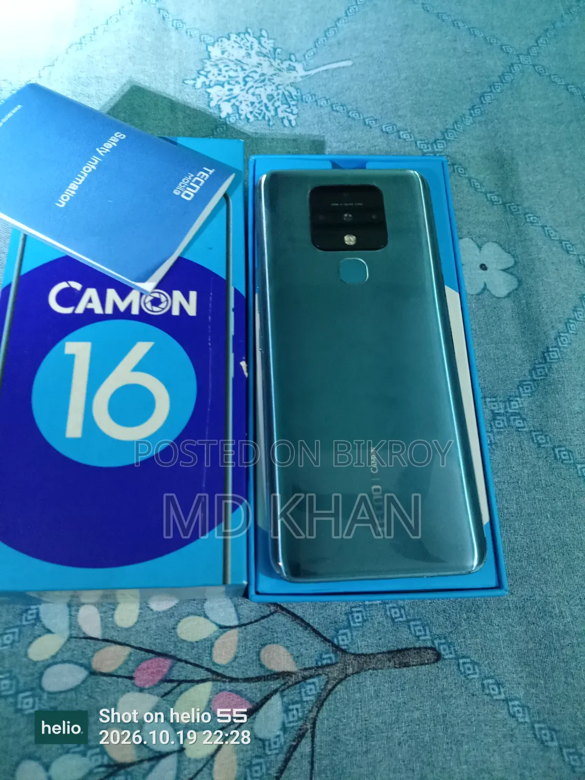 Tecno Camon 16 128 GB Blue