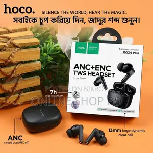 Hoco EQ34 Plus True Wireless ANC+ENC Bluetooth Earbuds