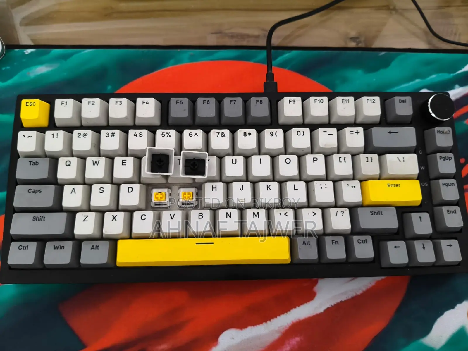 Ajazz AK820 Wired Moon Switch Keyboard