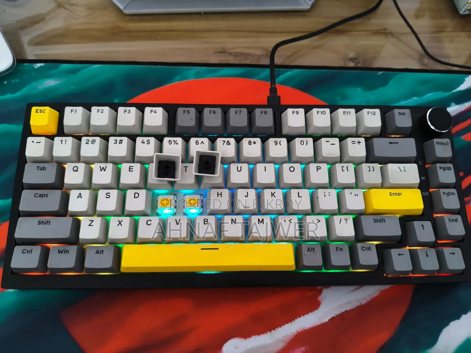 Ajazz AK820 Wired Moon Switch Keyboard